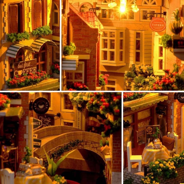 Miniaturowy domek Book Nook - Diamentowa Wenecja Północy