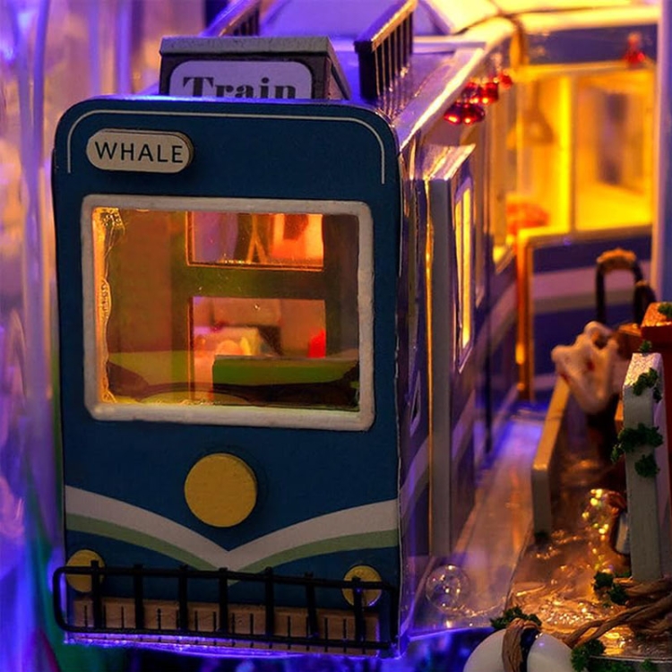 Miniaturowy domek Book Nook - Niebieski ocean