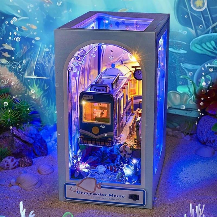 Miniaturowy domek Book Nook - Niebieski ocean
