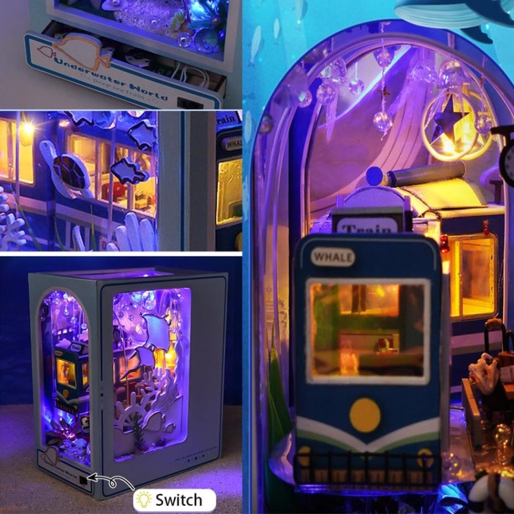 Miniaturowy domek Book Nook - Niebieski ocean
