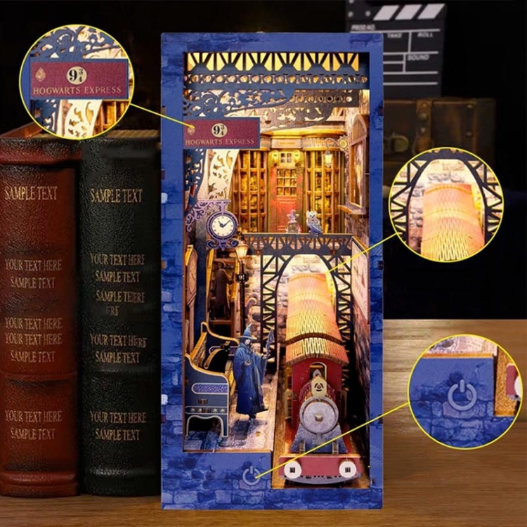 Miniaturowy domek Book Nook - Hogwart Ekspress