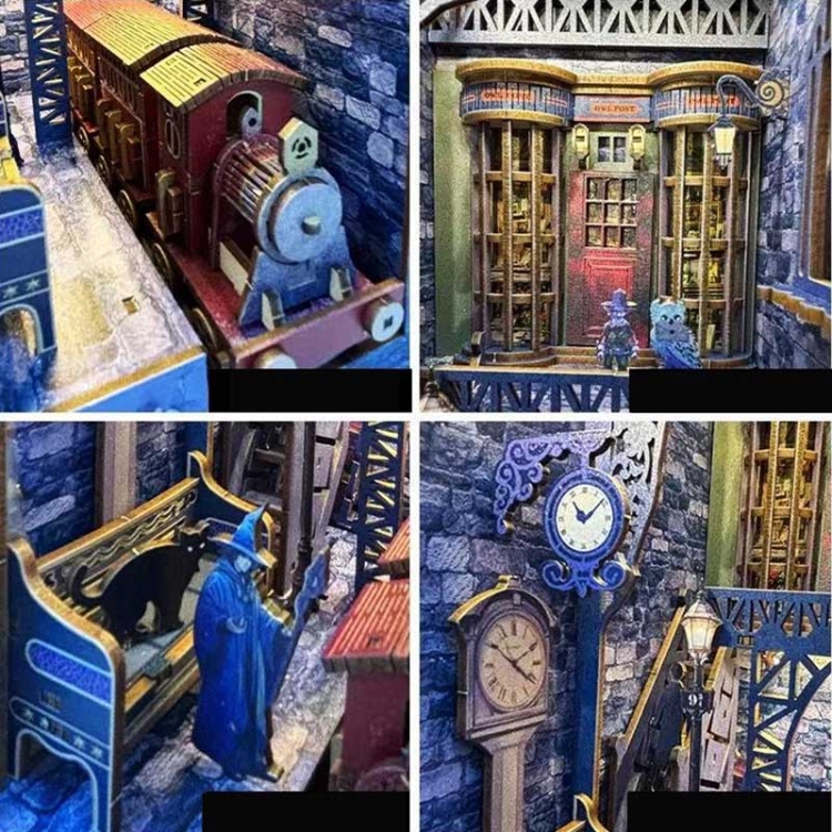 Miniaturowy domek Book Nook - Hogwart Ekspress