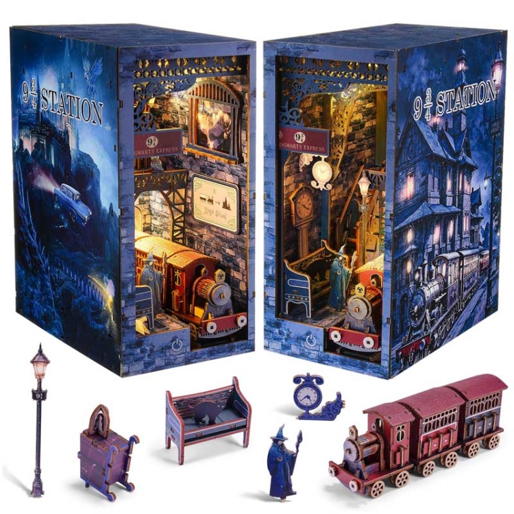 Miniaturowy domek Book Nook - Hogwart Ekspress