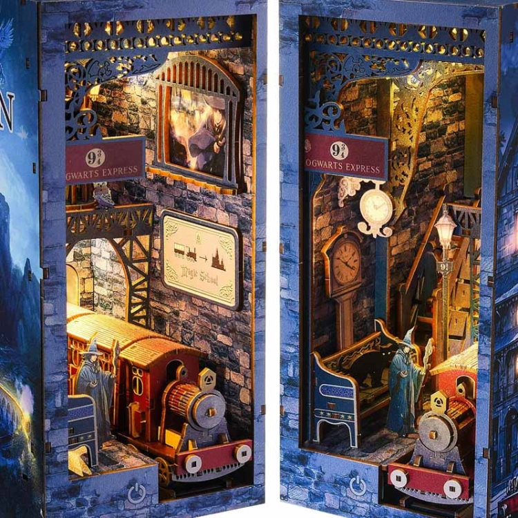Miniaturowy domek Book Nook - Hogwart Ekspress