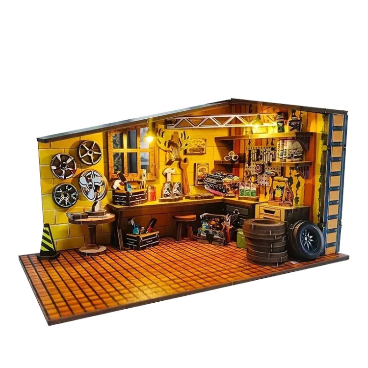 Miniaturowy domek Book Nook - Warsztat Roku