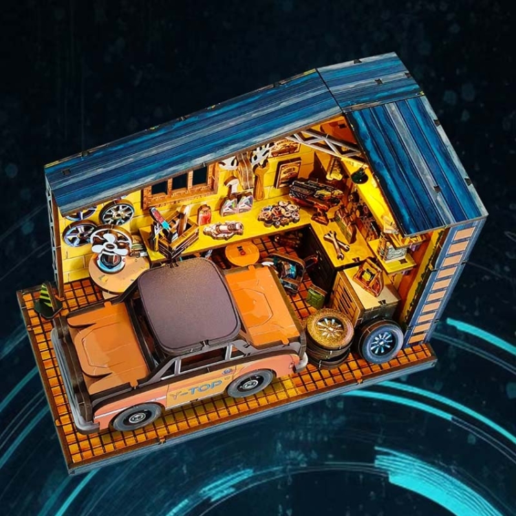 Miniaturowy domek Book Nook - Warsztat Roku