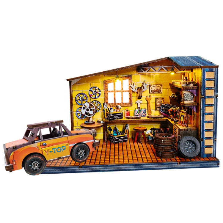Miniaturowy domek Book Nook - Warsztat Roku