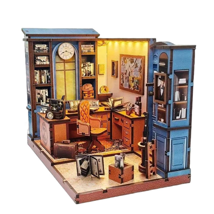 Miniaturowy domek Book Nook - Agencja detektywistyczna