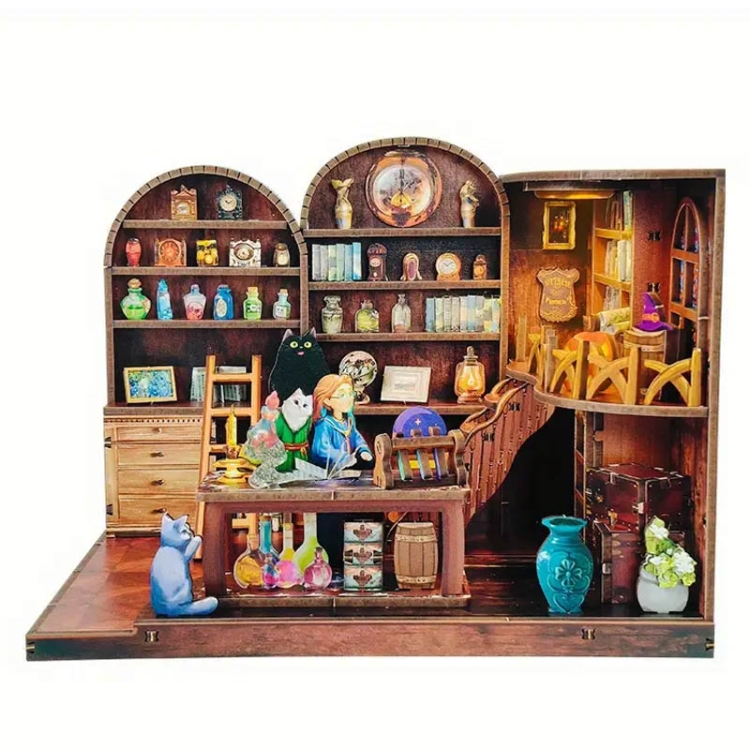 Miniaturowy domek Book Nook - Komnata czarów i eliksirów