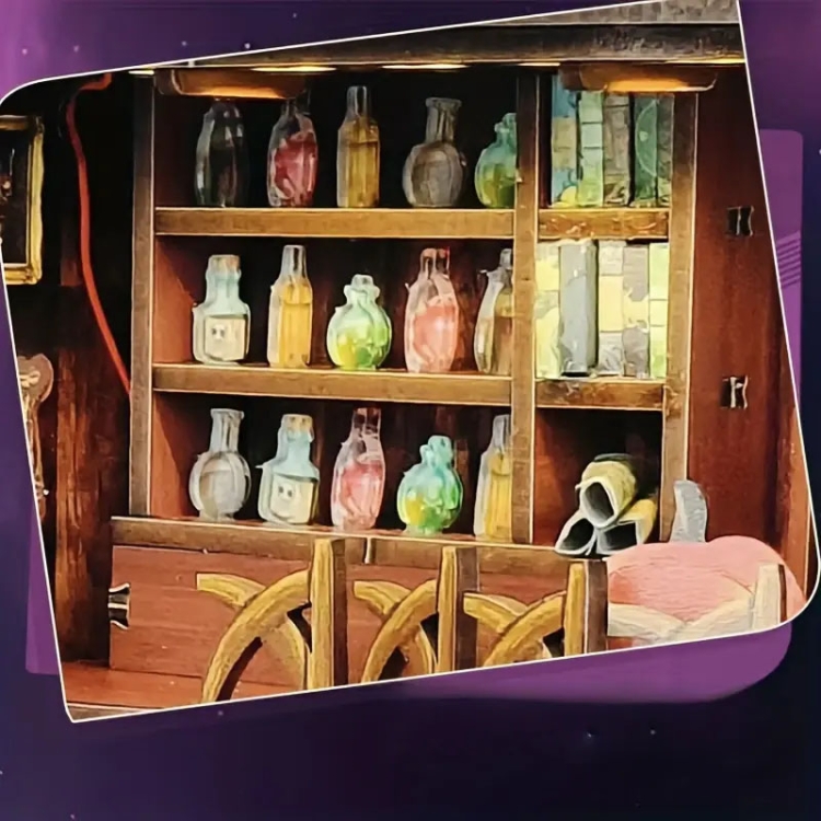 Miniaturowy domek Book Nook - Komnata czarów i eliksirów