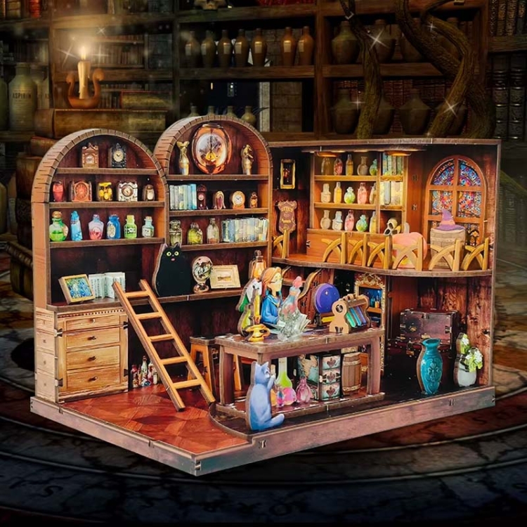 Miniaturowy domek Book Nook - Komnata czarów i eliksirów