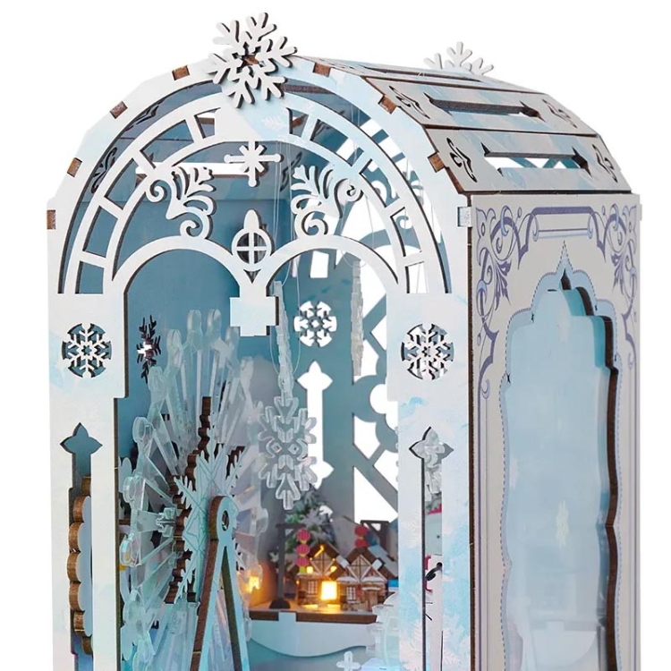 Miniaturowy domek Book Nook - Lodowa kraina - IIECREATE