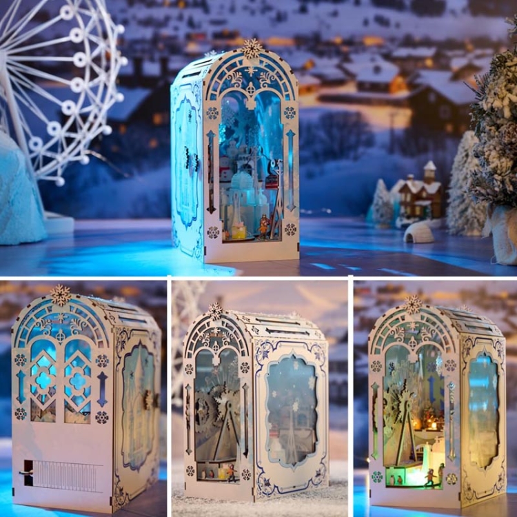 Miniaturowy domek Book Nook - Lodowa kraina - IIECREATE