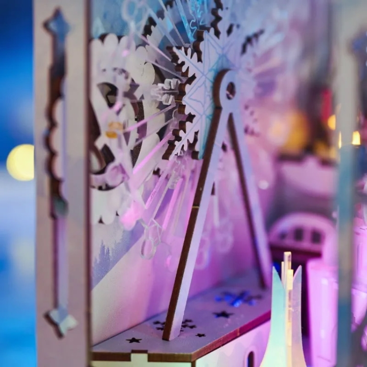 Miniaturowy domek Book Nook - Lodowa kraina - IIECREATE