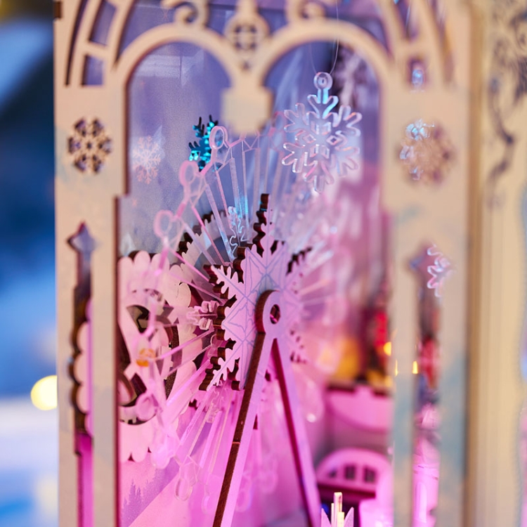 Miniaturowy domek Book Nook - Lodowa kraina - IIECREATE