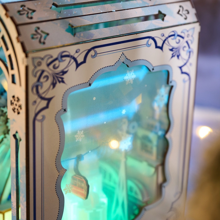 Miniaturowy domek Book Nook - Lodowa kraina - IIECREATE