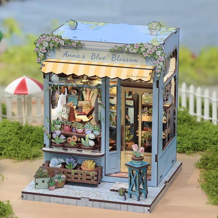 Miniaturowy domek Book Nook - Kwiaty szczęścia* - CuteBee