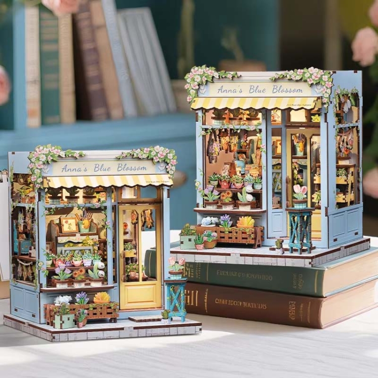 Miniaturowy domek Book Nook - Kwiaty szczęścia* - CuteBee