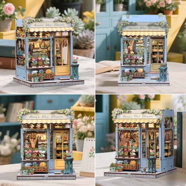 Miniaturowy domek Book Nook - Kwiaty szczęścia* - CuteBee