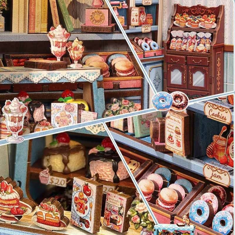 Miniaturowy domek Book Nook - Słodka czekolada