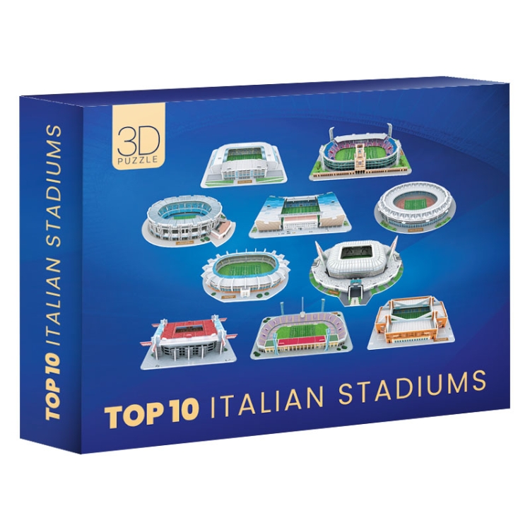 Liga Włoska - Stadiony TOP 10 Italian - Puzzle 3D - 245 elementów