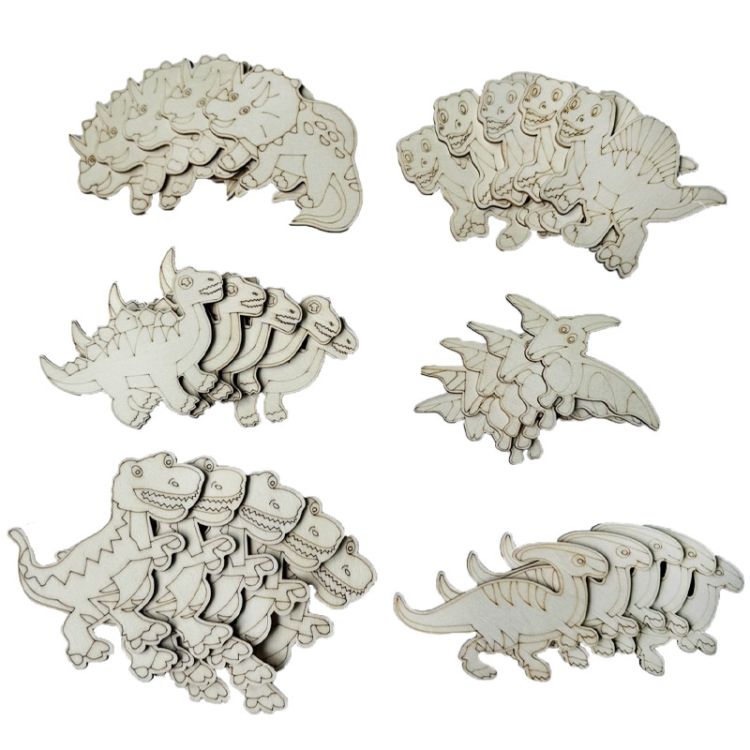 DINO - zestaw kreatywny do malowania - 30 elementów