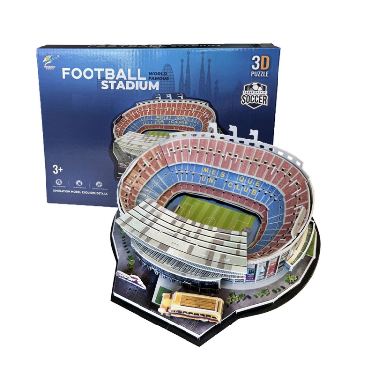 Stadion piłkarski - CAMP NOU - Barcelona FC - Puzzle 3D 63 elementy