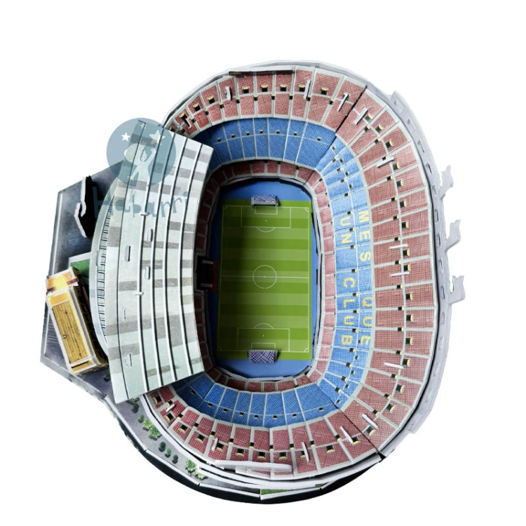 Stadion piłkarski - CAMP NOU - Barcelona FC - Puzzle 3D 63 elementy
