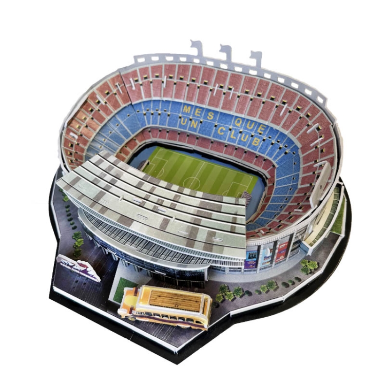 Stadion piłkarski - CAMP NOU - Barcelona FC - Puzzle 3D 63 elementy