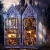 Miniaturowy domek Book Nook - Instytut wróżbiarstwa