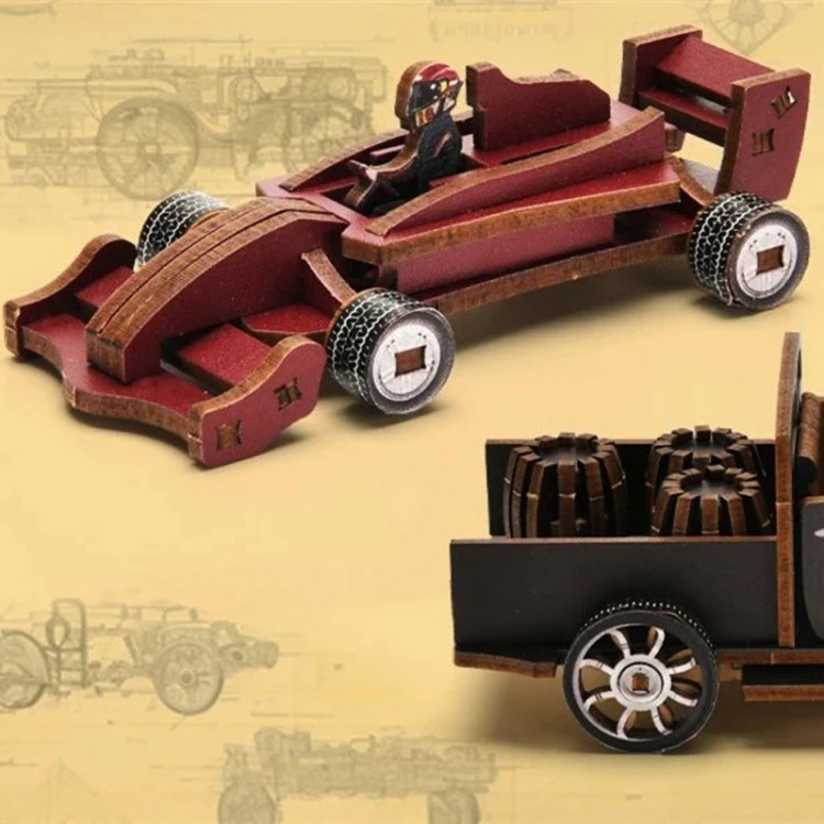 Miniaturowy domek Book Nook - Vintage Car