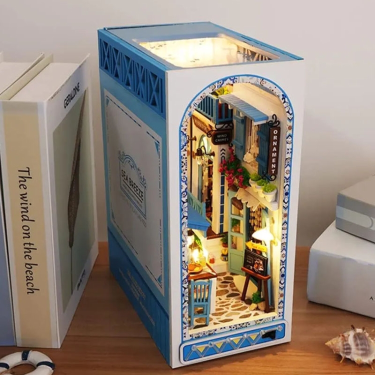Miniaturowy domek Book Nook - Morska Bryza