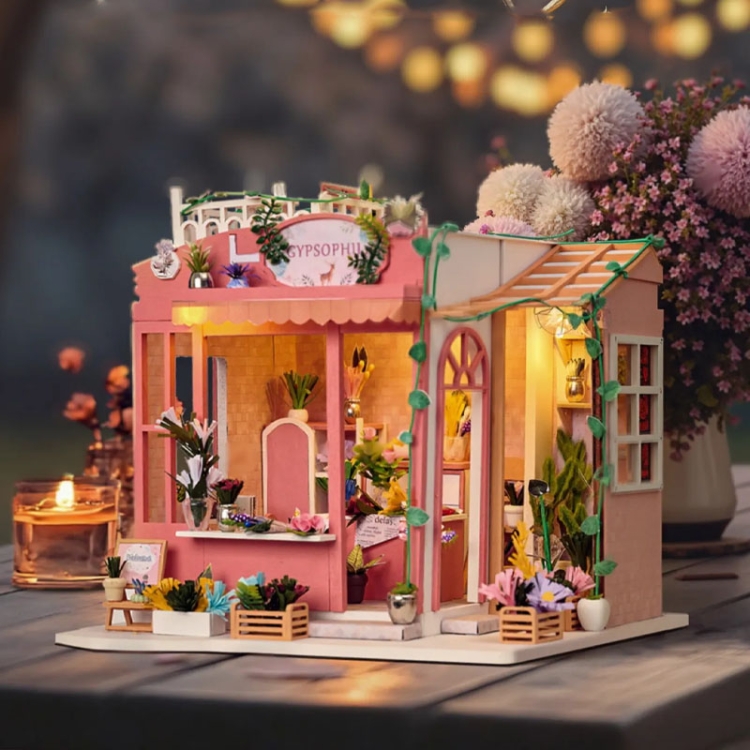 Miniaturowy domek - Urocza kwiaciarnia