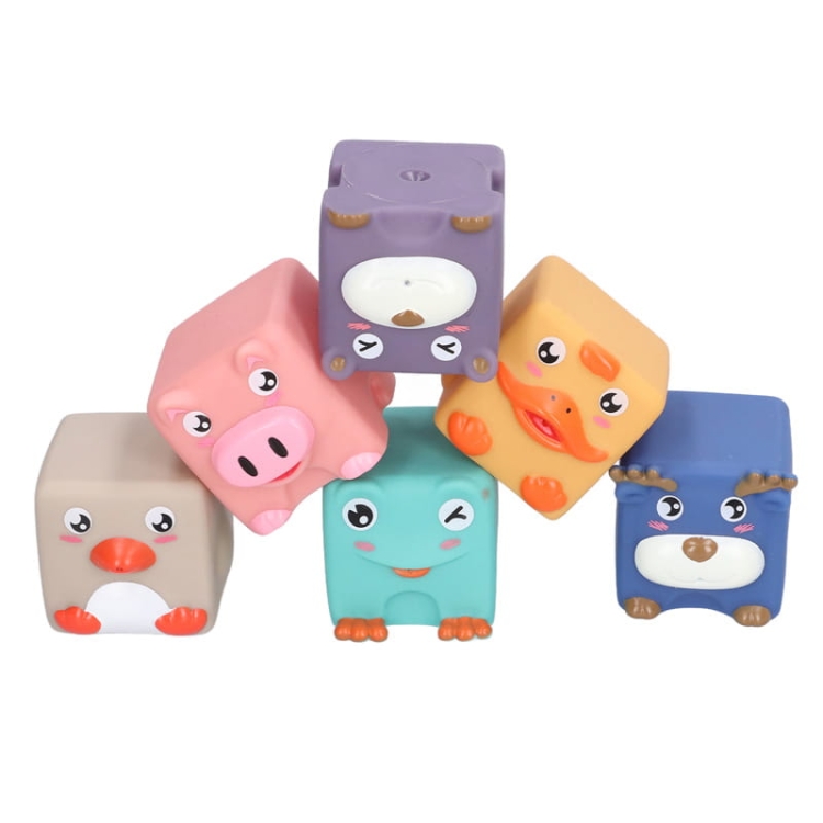 Zwierzątka domowe - miękkie klocki sensoryczne 6 szt