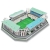 Stadion piłkarski - CLUB BRUGGE - Puzzle 3D 144 elementy - model klubowy