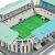 Stadion piłkarski - CLUB BRUGGE - Puzzle 3D 144 elementy - model klubowy