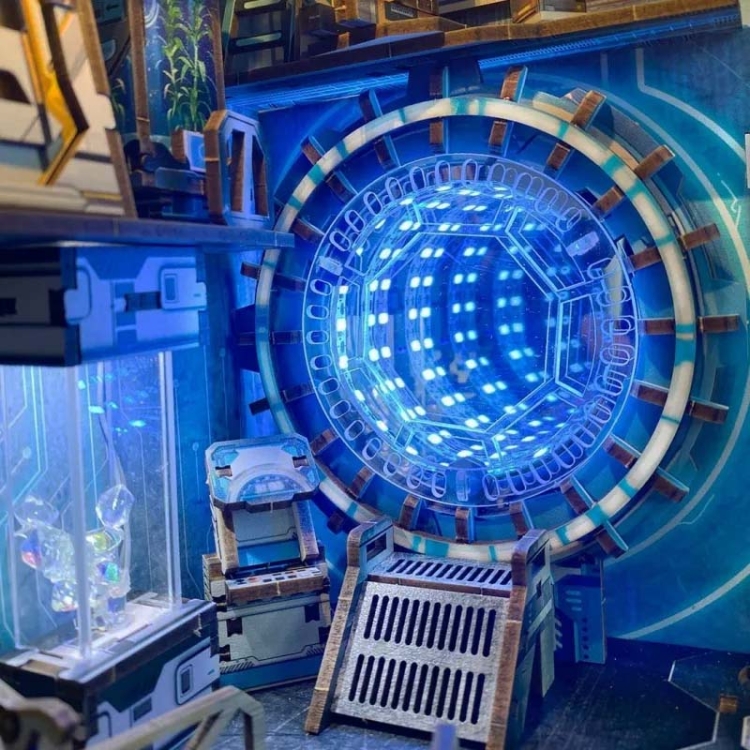 Miniaturowy domek Book Nook - Tunel czasoprzestrzeni