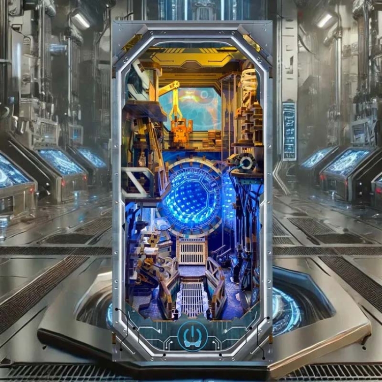 Miniaturowy domek Book Nook - Tunel czasoprzestrzeni