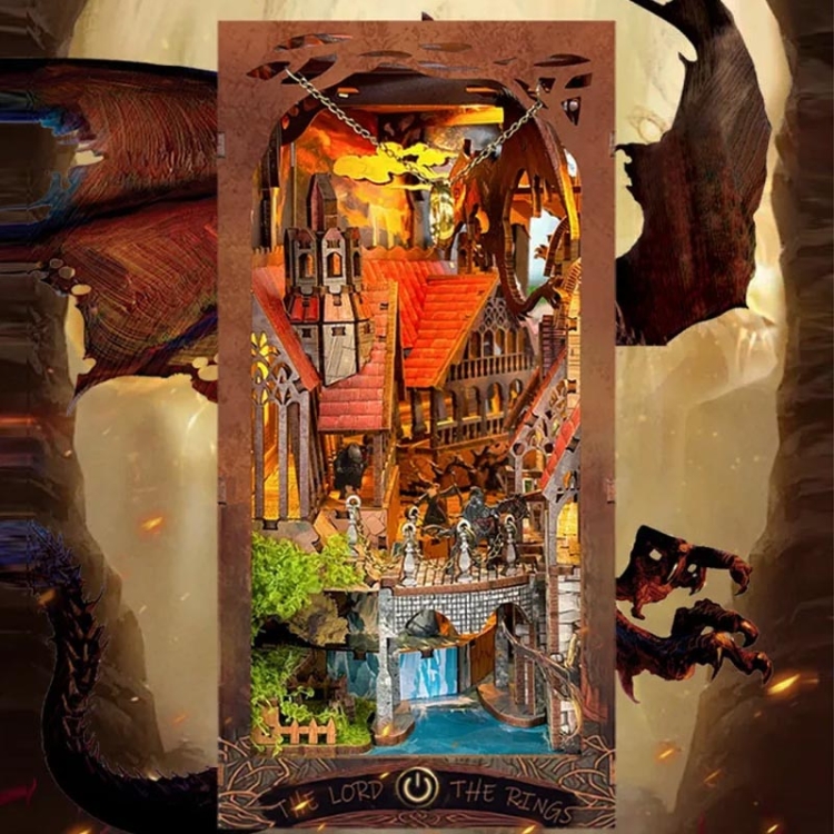 Miniaturowy domek Book Nook - Władca Pierścieni