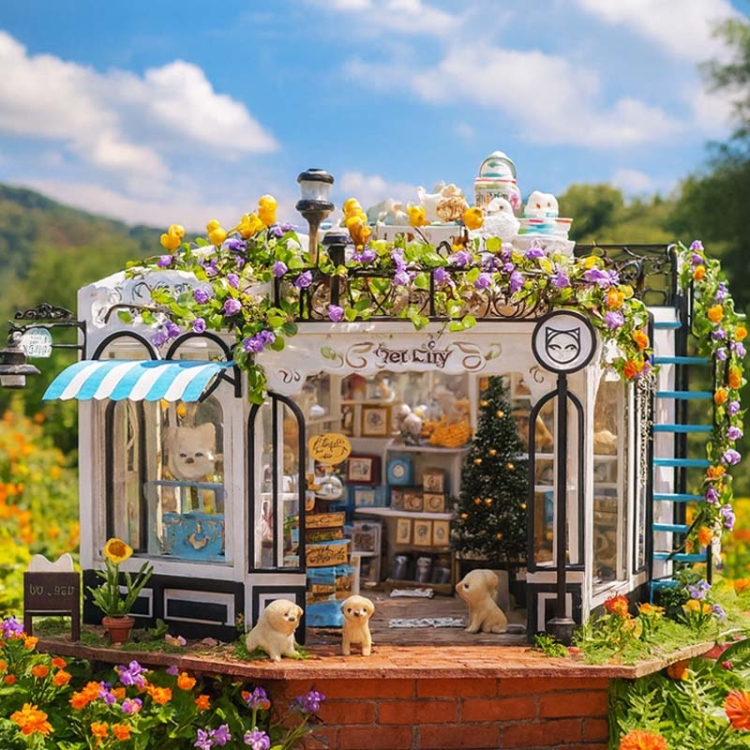 Miniaturowy domek - Pet Club
