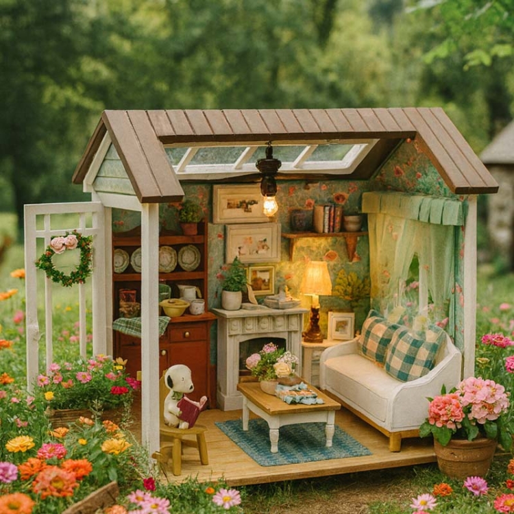 Miniaturowy domek - Domek na wsi