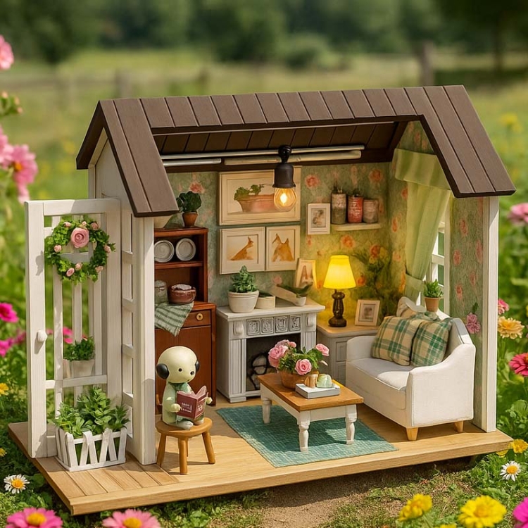 Miniaturowy domek - Domek na wsi