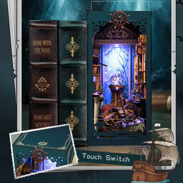 Miniaturowy domek Book Nook - Zagadka Czarnej Perły