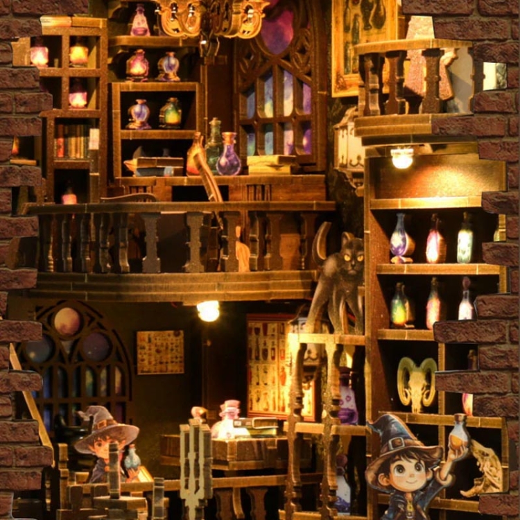 Miniaturowy domek Book Nook - Mistrz alchemii