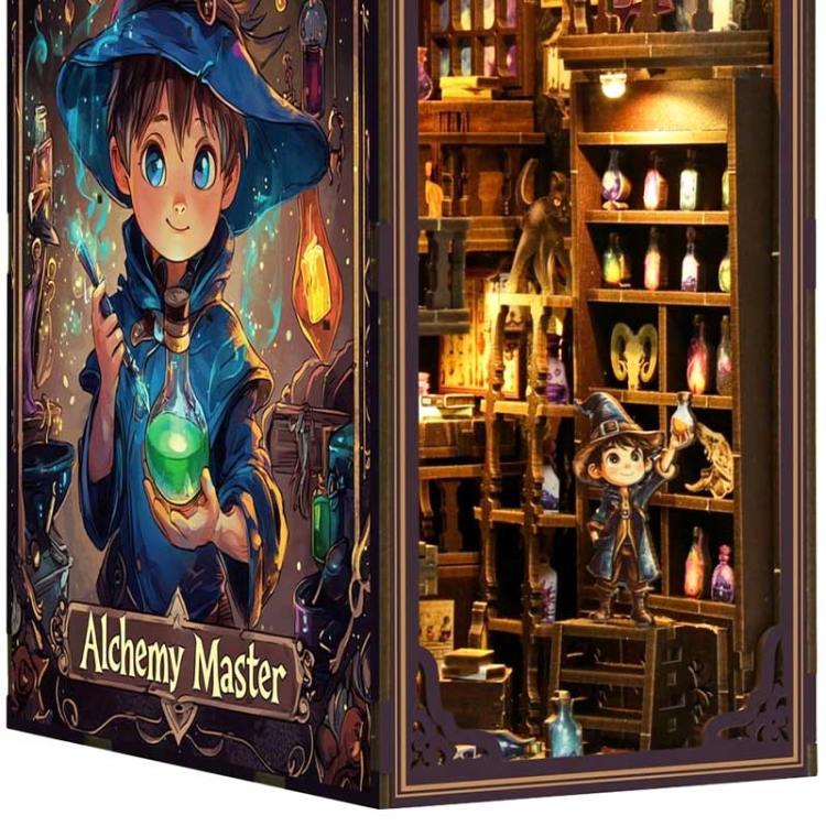 Miniaturowy domek Book Nook - Mistrz alchemii