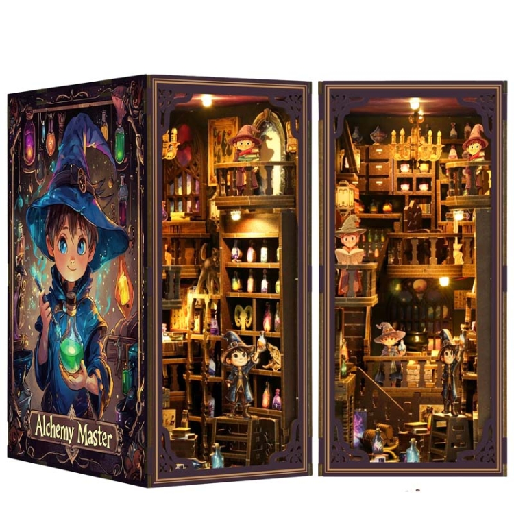 Miniaturowy domek Book Nook - Mistrz alchemii