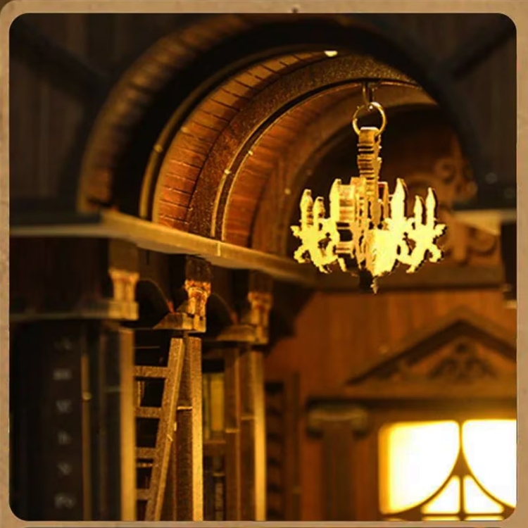 Miniaturowy domek Book Nook - Wiktoriańska biblioteka
