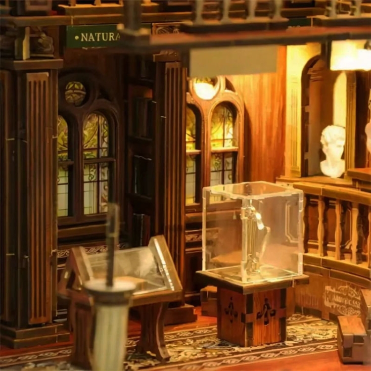 Miniaturowy domek Book Nook - Wiktoriańska biblioteka
