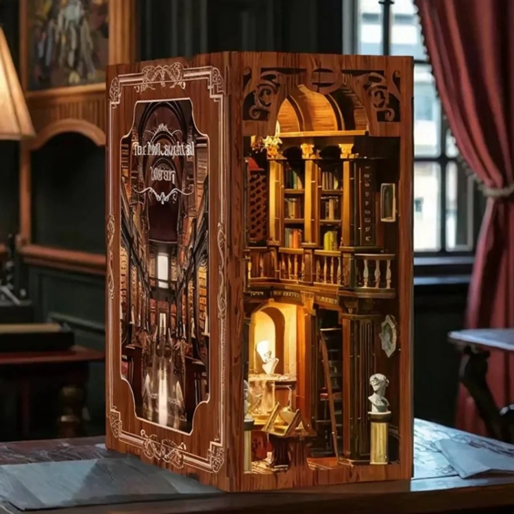 Miniaturowy domek Book Nook - Wiktoriańska biblioteka