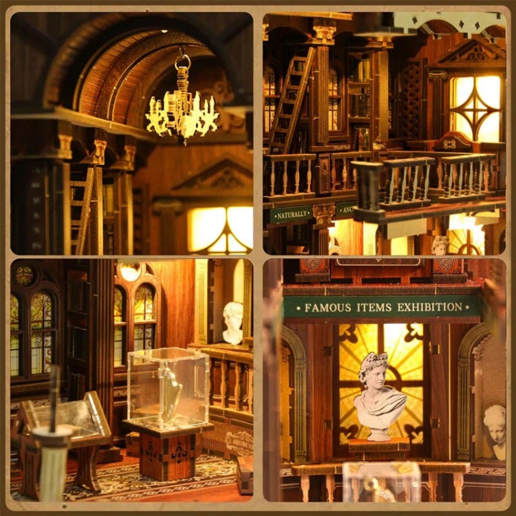 Miniaturowy domek Book Nook - Wiktoriańska biblioteka